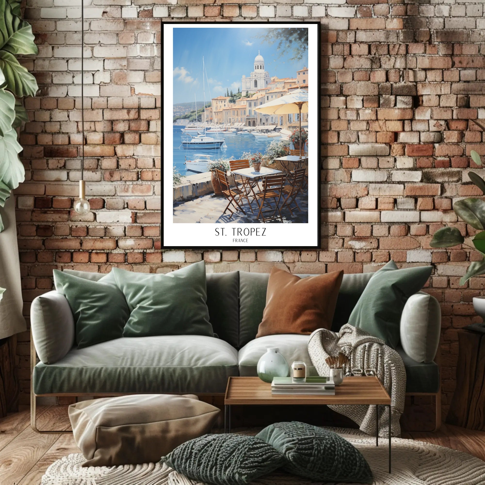 Serene St. Tropez Poster PosterGoat