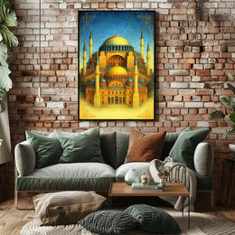Majestic Architecture of Hagia Sophia Poster PosterGoat