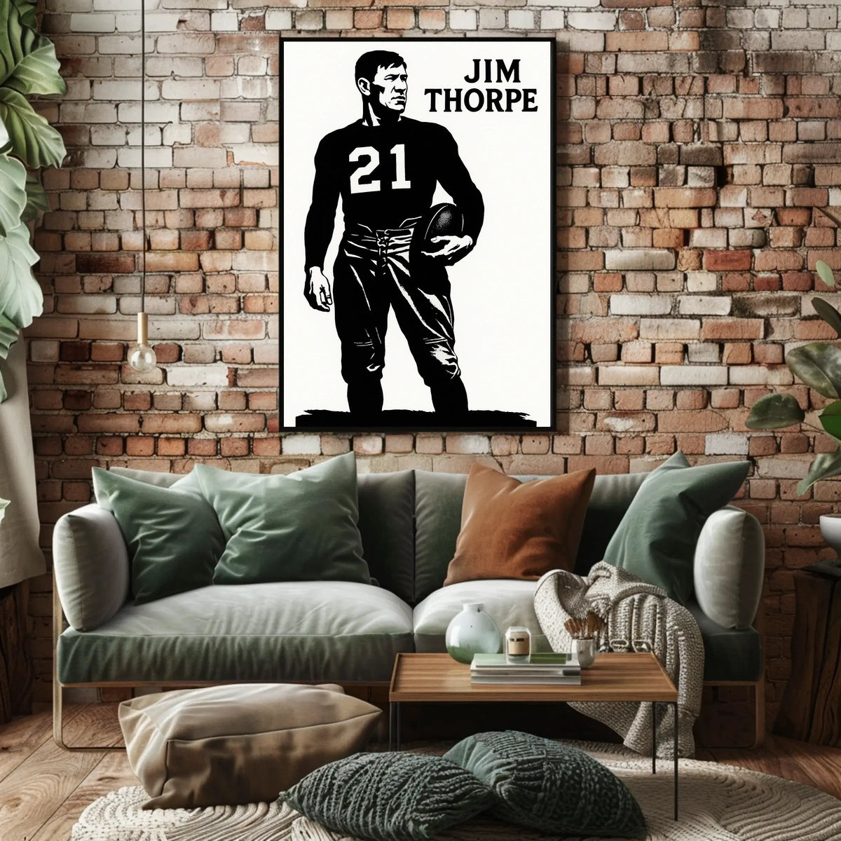 Jim Thorpe Legendary Athlete Poster