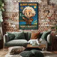 Albert Einstein Relativity Vintage Collectors Poster