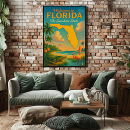 Welcome to Florida The Sunshine State Poster PosterGoat