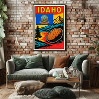 Idaho The Gem State Poster PosterGoat