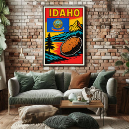 Idaho The Gem State Poster PosterGoat