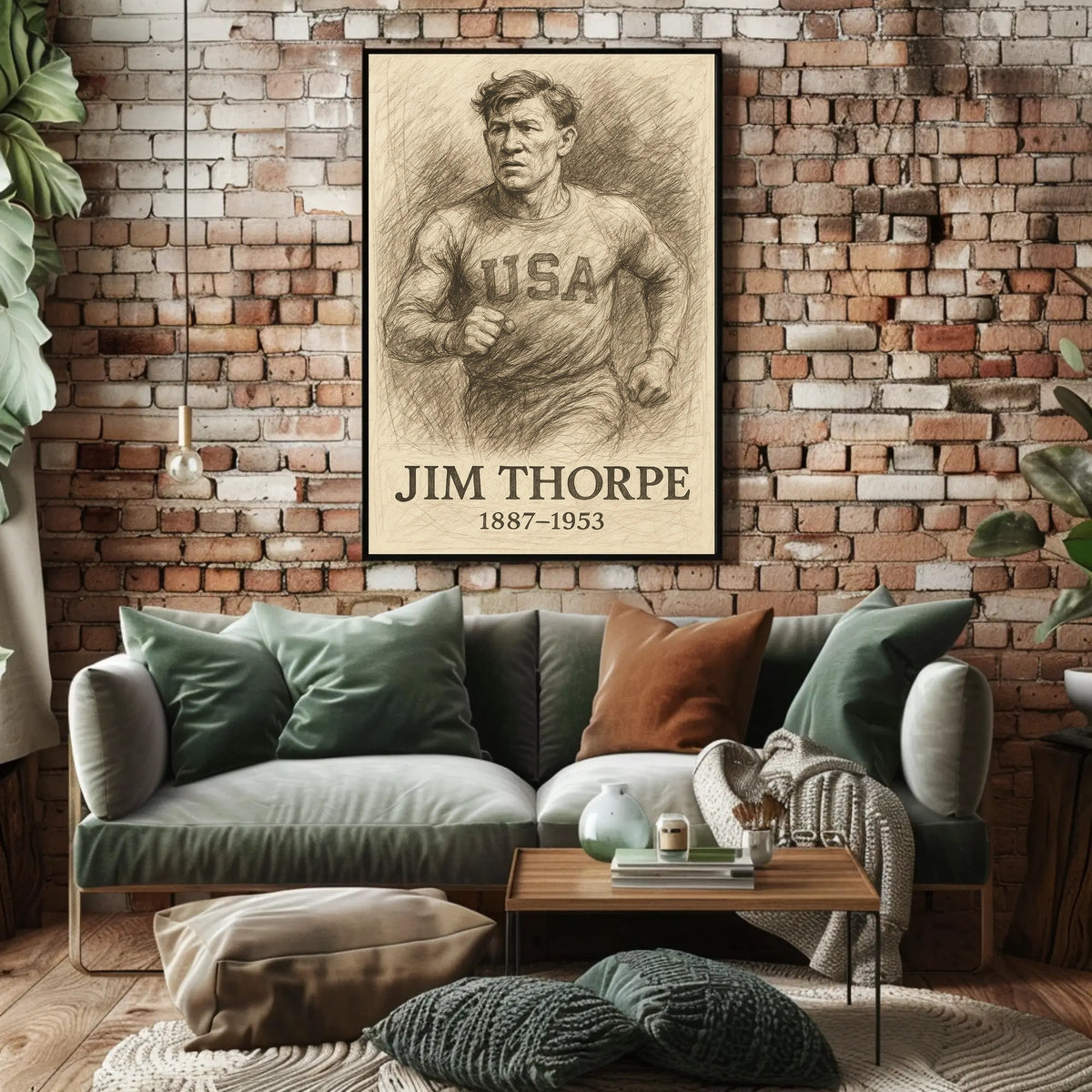 Jim Thorpe Tribute Poster