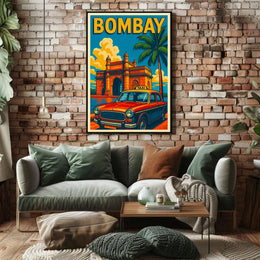 Bombay Vintage Travel Vintage Poster