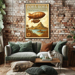 Bora Bora  A Steampunk Voyage Poster PosterGoat