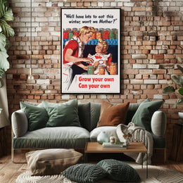 Home Canning Vintage Art: WWII Propaganda Poster PosterGoat