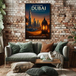 Discover Dubai A Fusion of Innovation and Tradition Description Poster