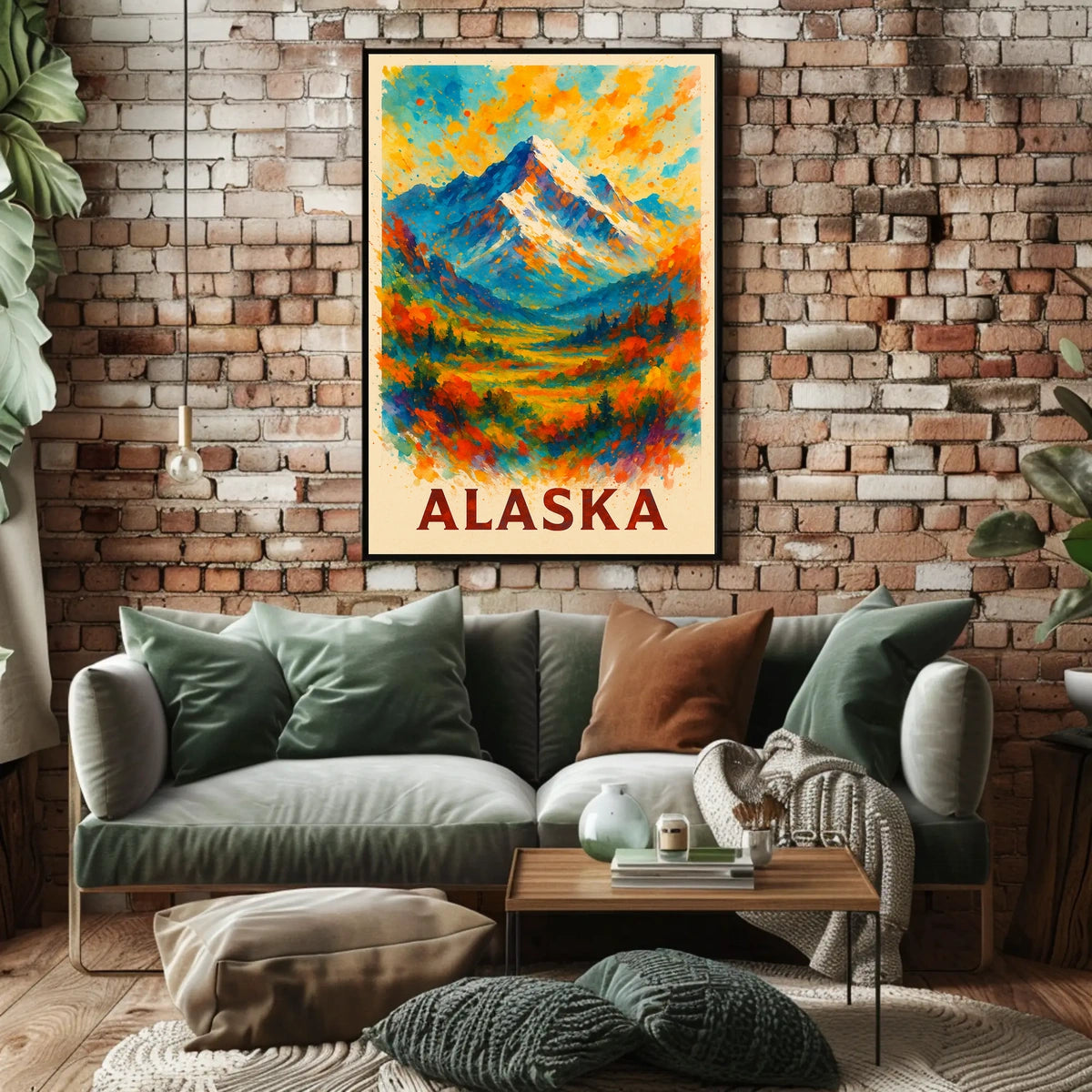 Alaska Mountain Landscape Poster