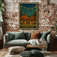 Albuquerque Desert Glow Poster