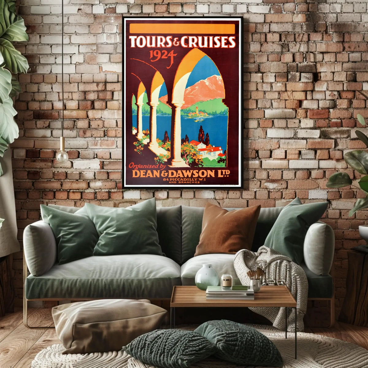 Tours Cruises 1924 Poster