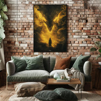 Mystical Vortex: Hooded Figure Fantasy Poster PosterGoat