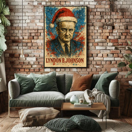 Lyndon B. Johnson 36th President of the United States Christmas SeriesPoster