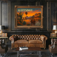 Scottsdale Desert Charm Travel Poster Print