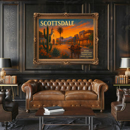 Scottsdale Desert Charm Travel Poster Print