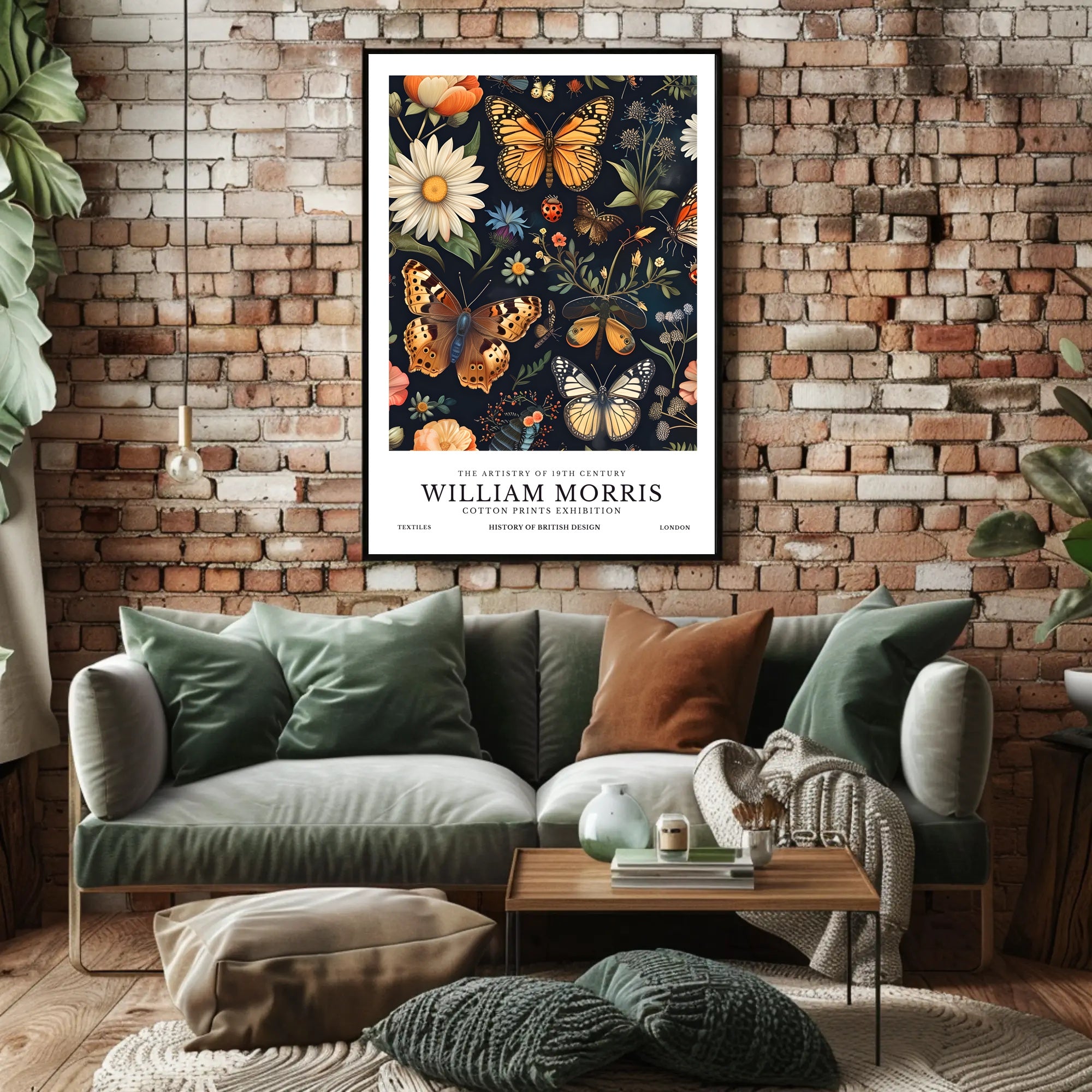 William Morris Exhibition Heritage Poster
