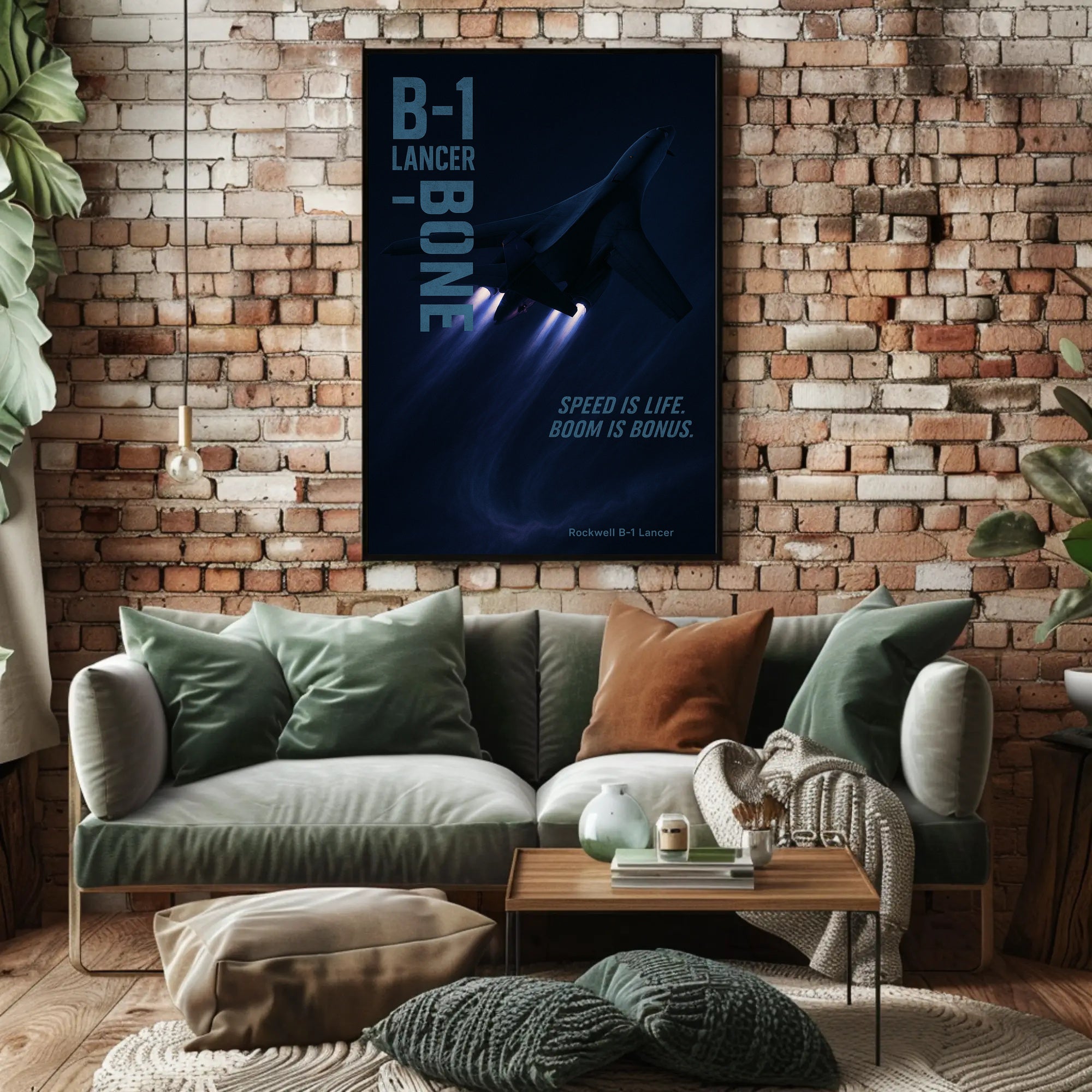 B-1 Lancer Modern Aircraft Military Poster