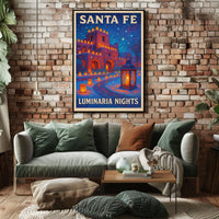 Santa Fe Luminaria Nights Poster