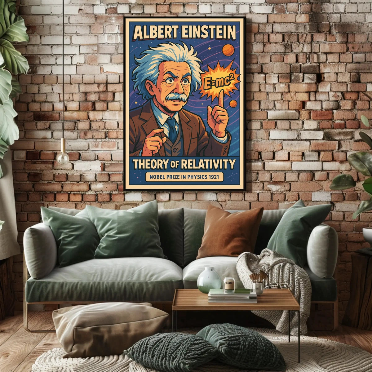 Einstein Relativity Vintage Scholars Poster