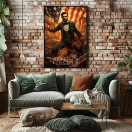 Abraham Lincoln Leadership Art Poster For Home Decor