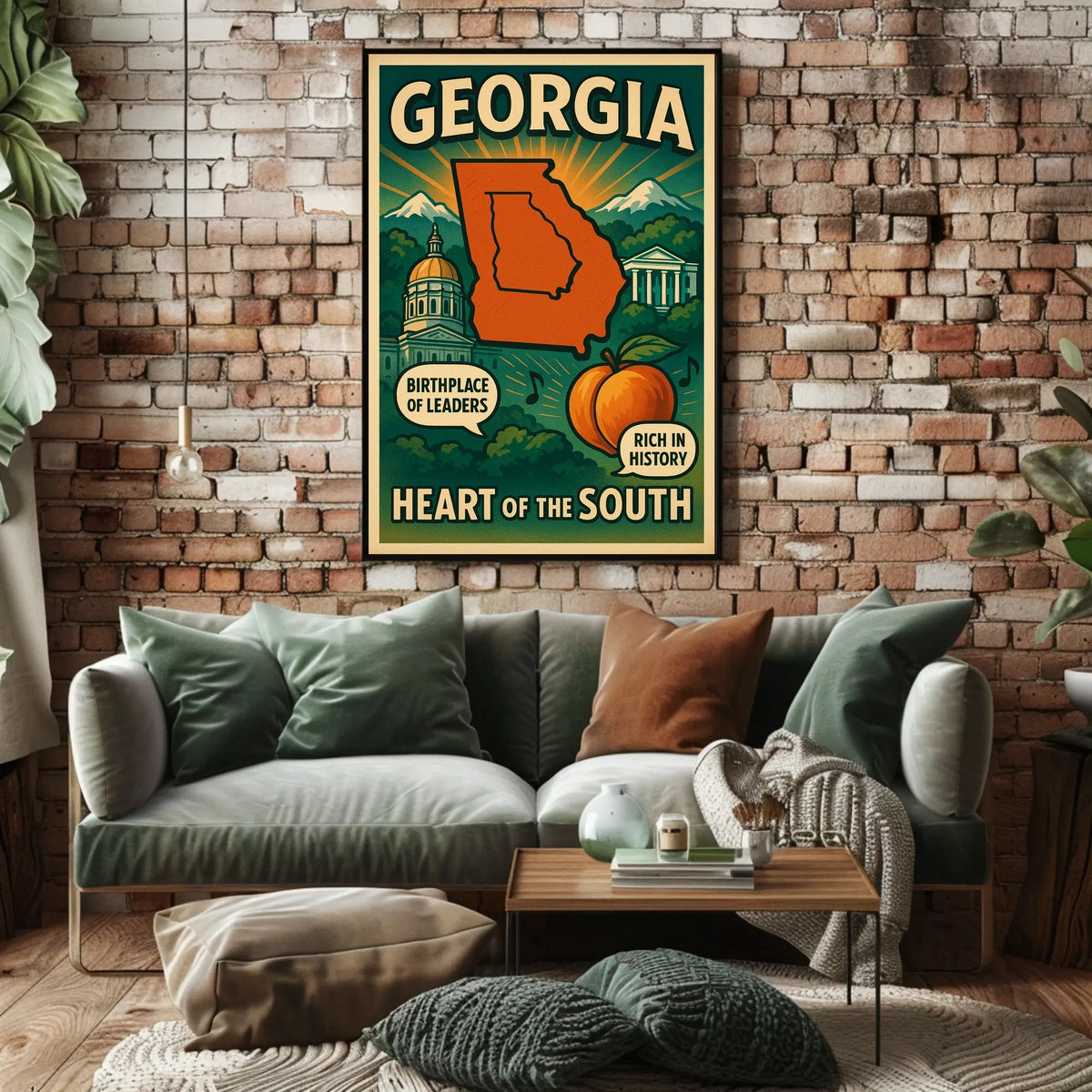 Georgia Heart Of The South Poster