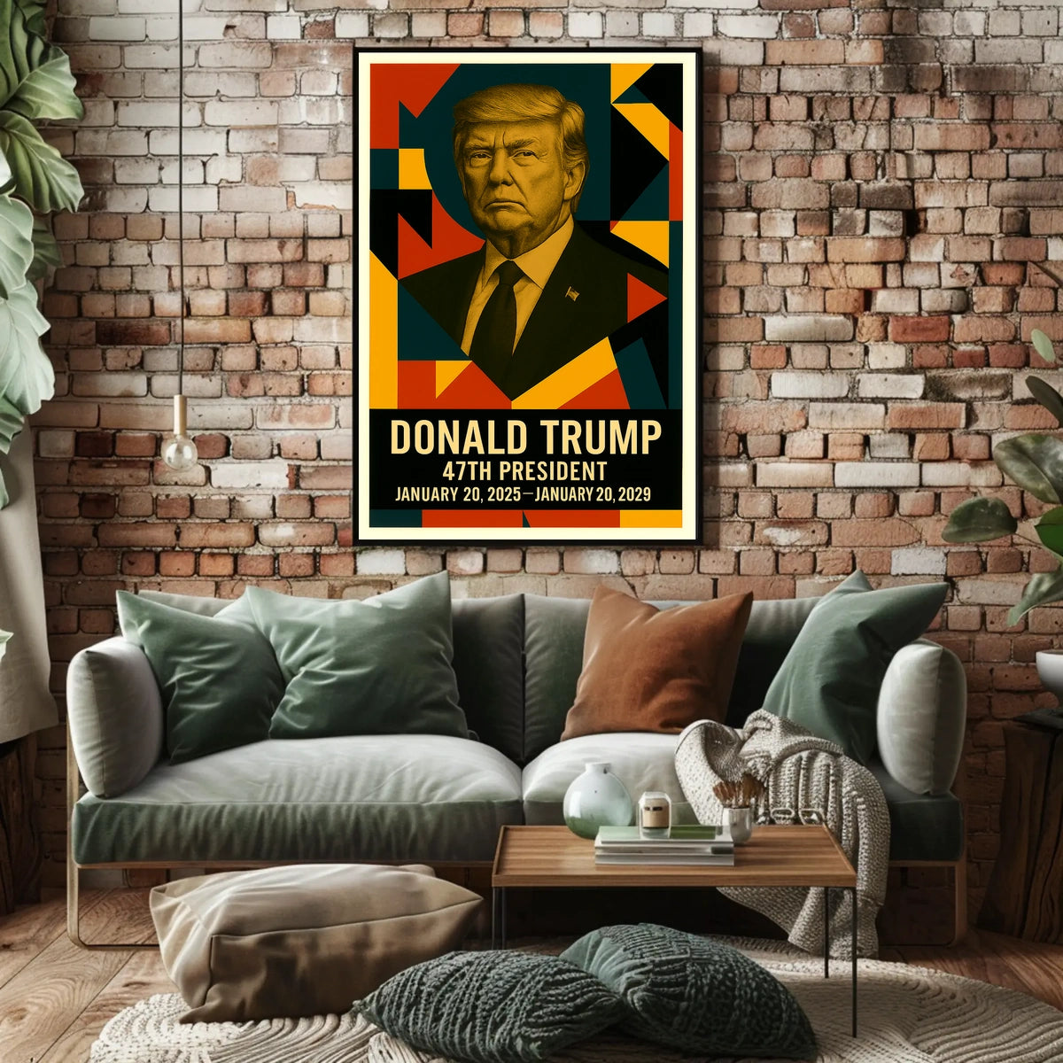 Donald Trump 45th President of the United States Abstract Pop Poster