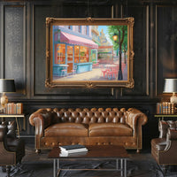 Charming Café Scene Poster