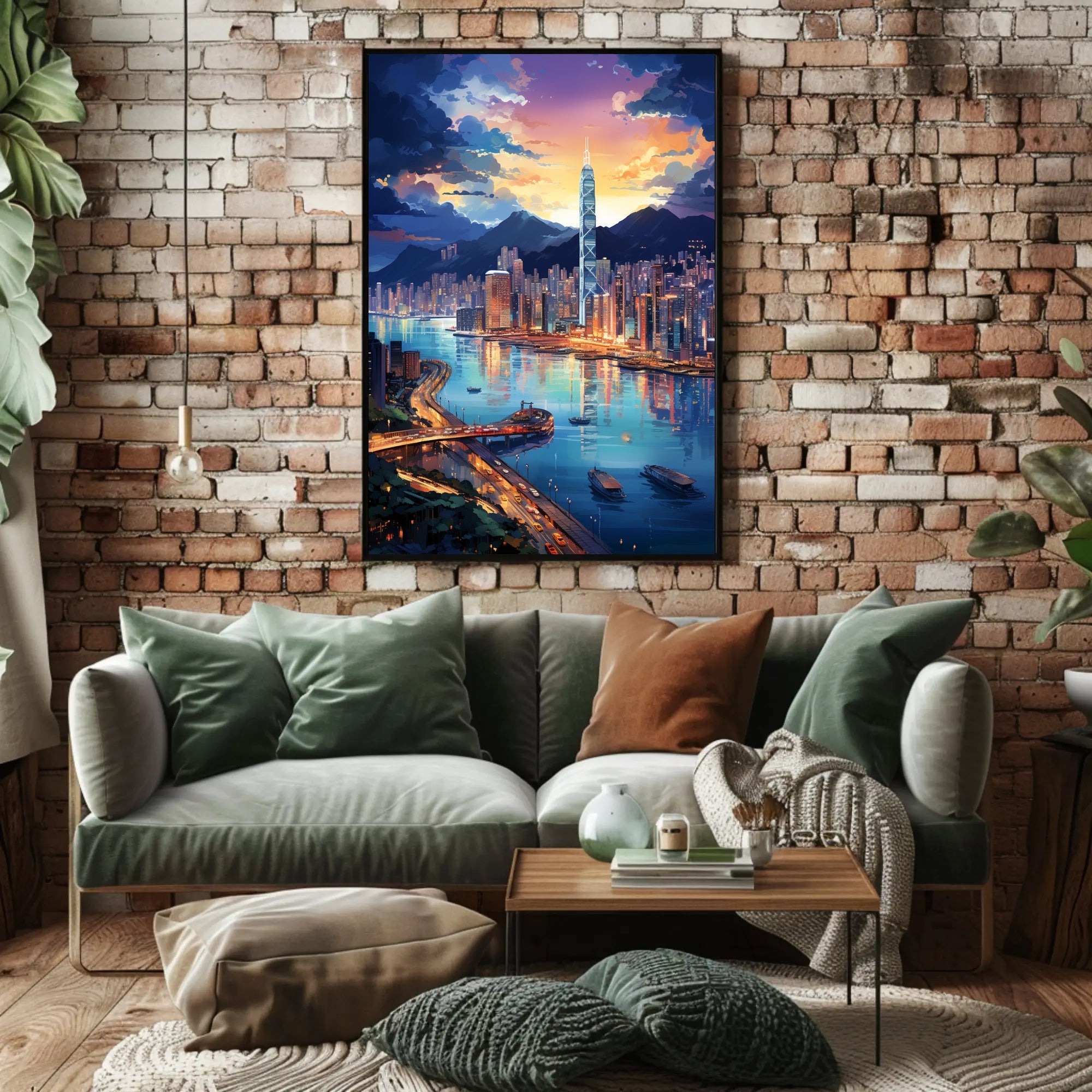 Cityscape At Dusk Poster