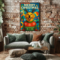 Merry Christmas Canine Poster