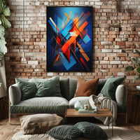 Geometric Modernism Energetic Abstract Art Wall Abstract Poster
