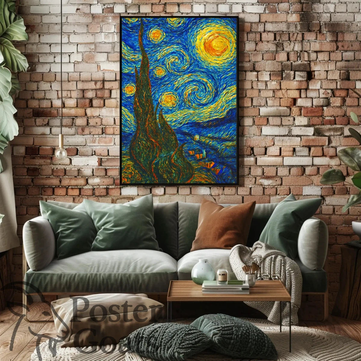 Starry Night Sky Art Print: Abstract or Artistic Poster