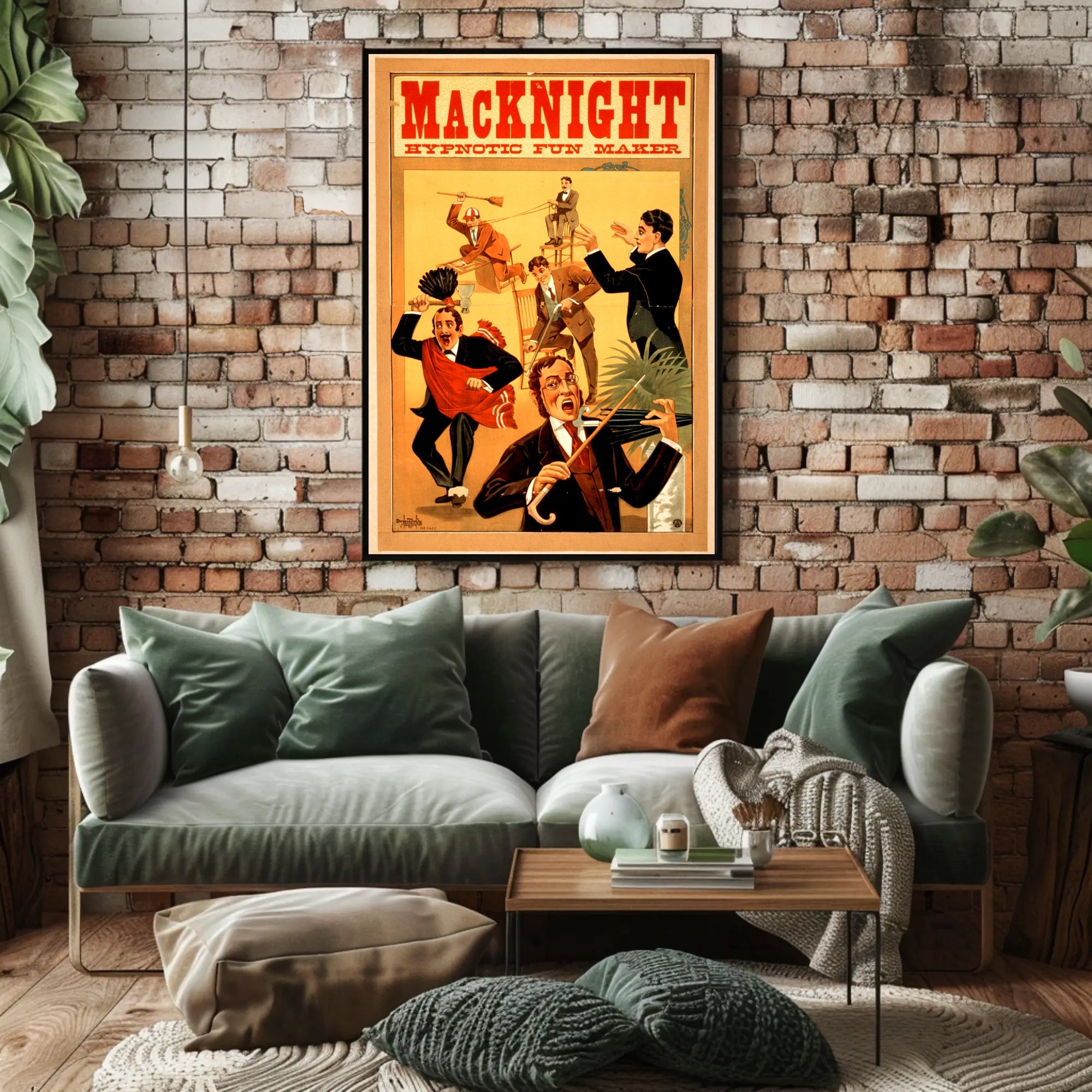 MacKnight Hypnotic Fun Maker Vintage Artistic Poster