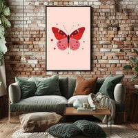 Whimsical Butterfly Art Print: Abstract or Artistic Poster PosterGoat
