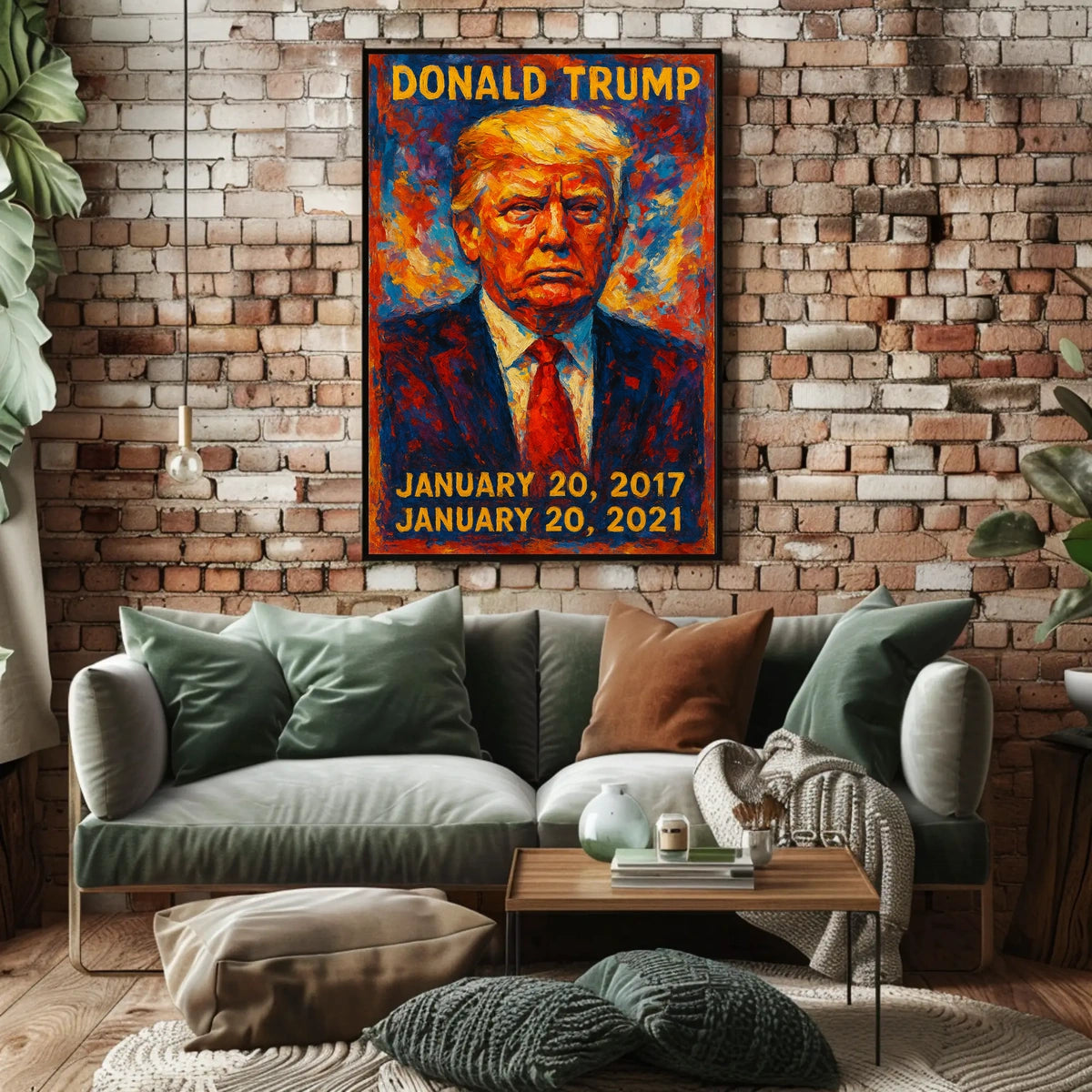 Donald Trump 45th President of the United States Glitch Hop Art Poster