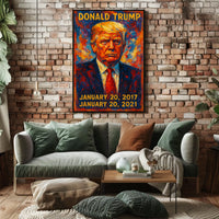 Donald Trump 45th President of the United States Glitch Hop Art Poster
