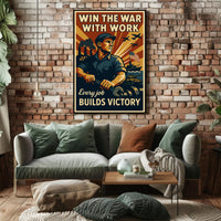 World War II Home-Front Labor Propaganda Poster