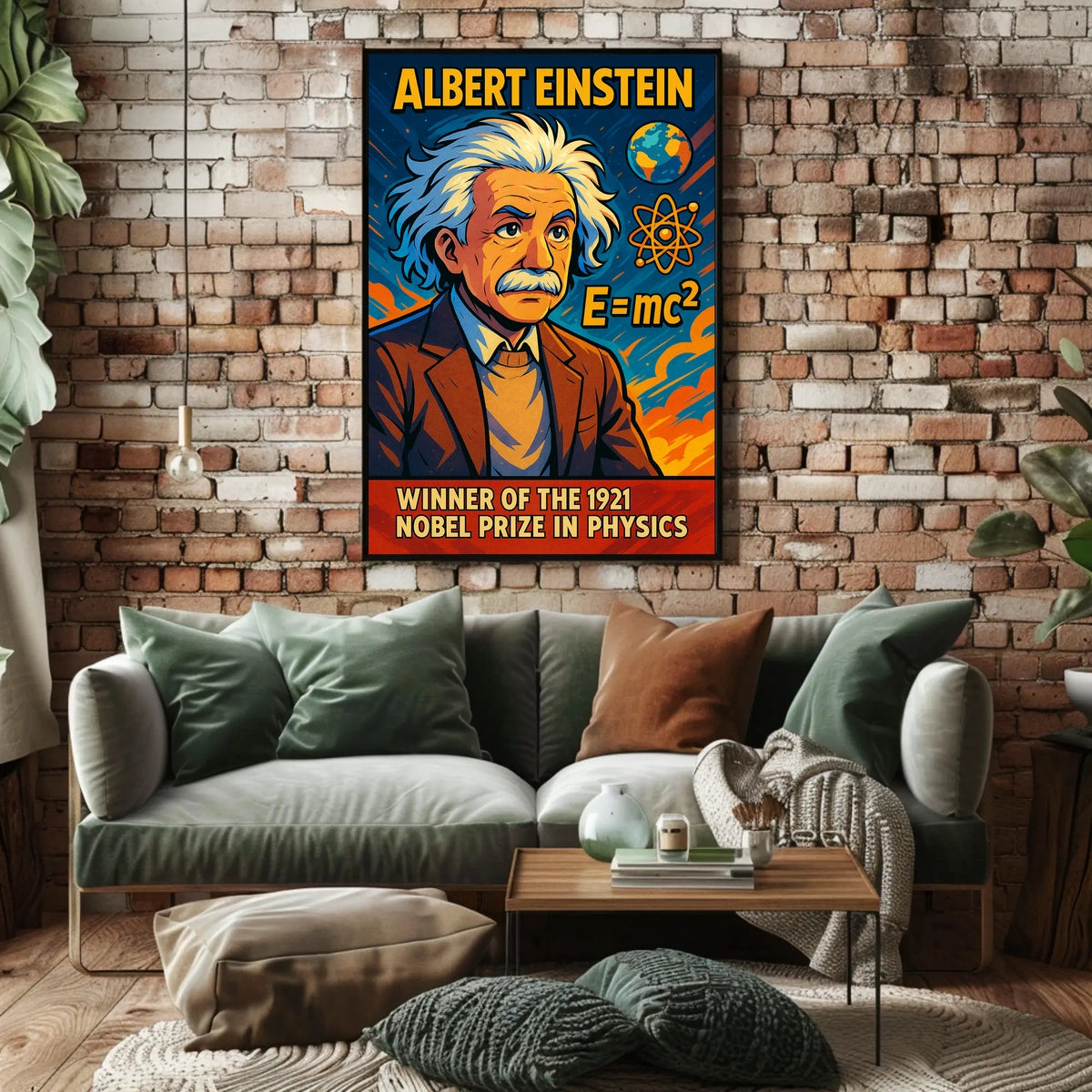 Albert Einstein Nobel Prize Winner Poster