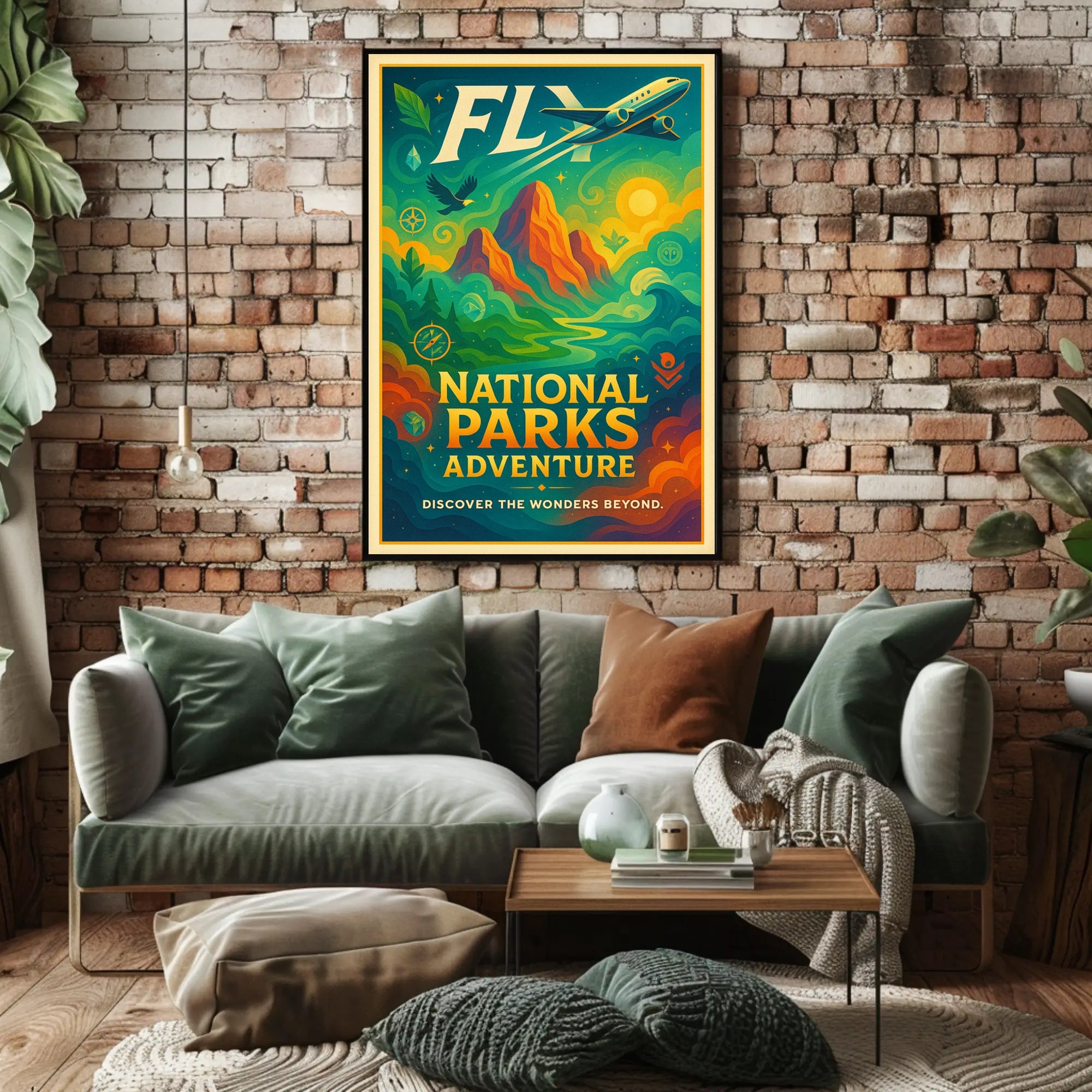National Parks Adventure Poster Travel Wall Art
