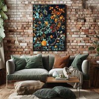 Autumnal Botanical Symphony Wall Art Print