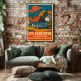 Ste. Genevieve French Colonial Poster
