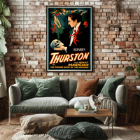 Thurston Magician Vintage Poster with Mystical Supernatural Theme