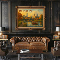 Boston Travel Poster: Where History Meets The Harbor