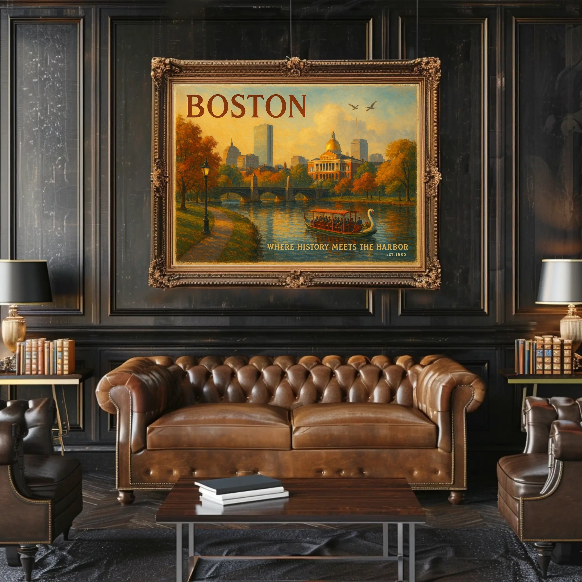 Boston Travel Poster: Where History Meets The Harbor