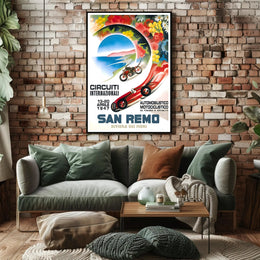 International Circuits in San Remo Poster