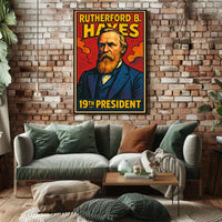 Rutherford B Hayes 19th President Poster Wall Art Decor