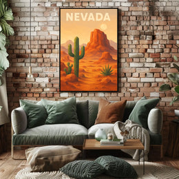 Nevada Desert Landscape Poster