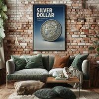 Silver Dollar The American Classic Poster PosterGoat