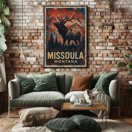 Missoula, Montana Wilderness Majesty Poster