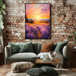 Lavender Sunset Poster