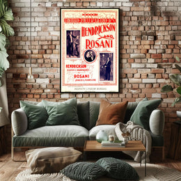 Vintage Vaudeville Performers Poster - Cultural or Heritage Poster
